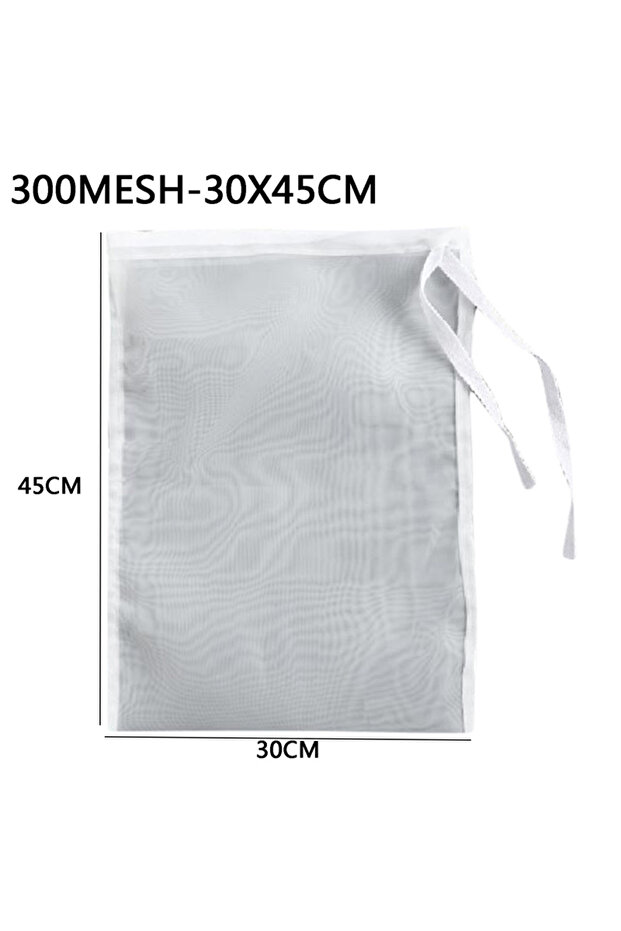 كما هو موضح 30 × 45 سم 300 شبكة أكياس تصفية من النايلون مصفاة حليب نباتي منخل شبكة تصفية الشاي