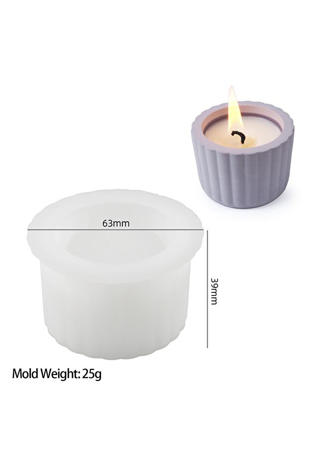 jar Taichi Shape Candle Jar Clay Silicone Molds Flowerpot Concrete Cement Mould Storage Box Gypsum P