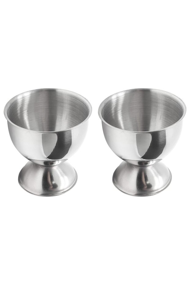 2pcs Creative Egg Opener Egg Shell Opener With Egg Tray Set and Spoons Stainless Steel Opening Egg B