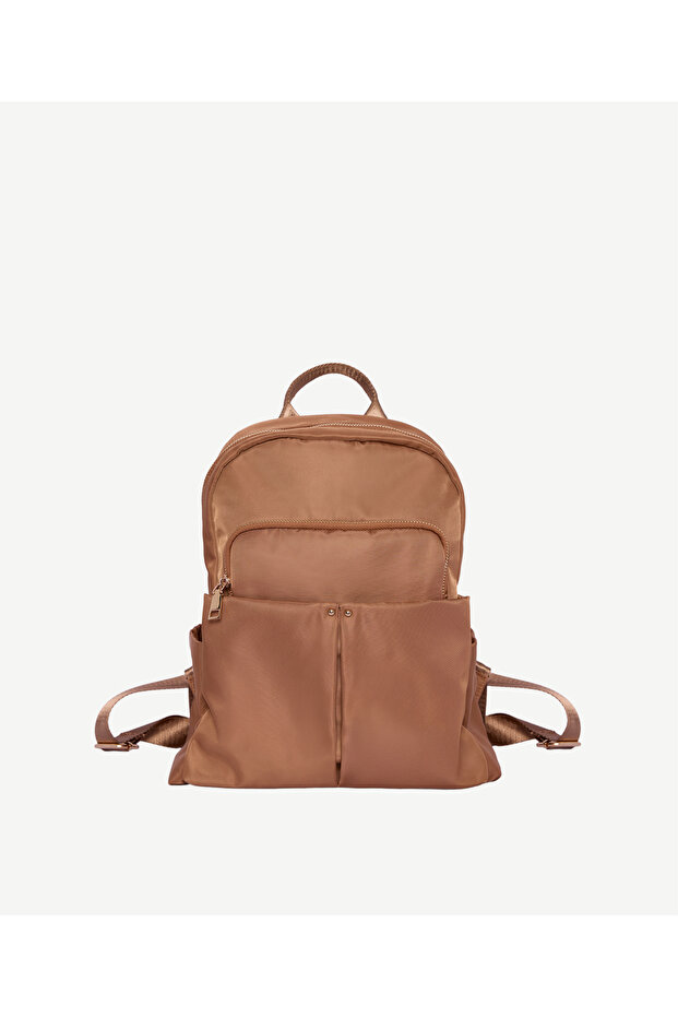 Backpack with Fabric Pockets