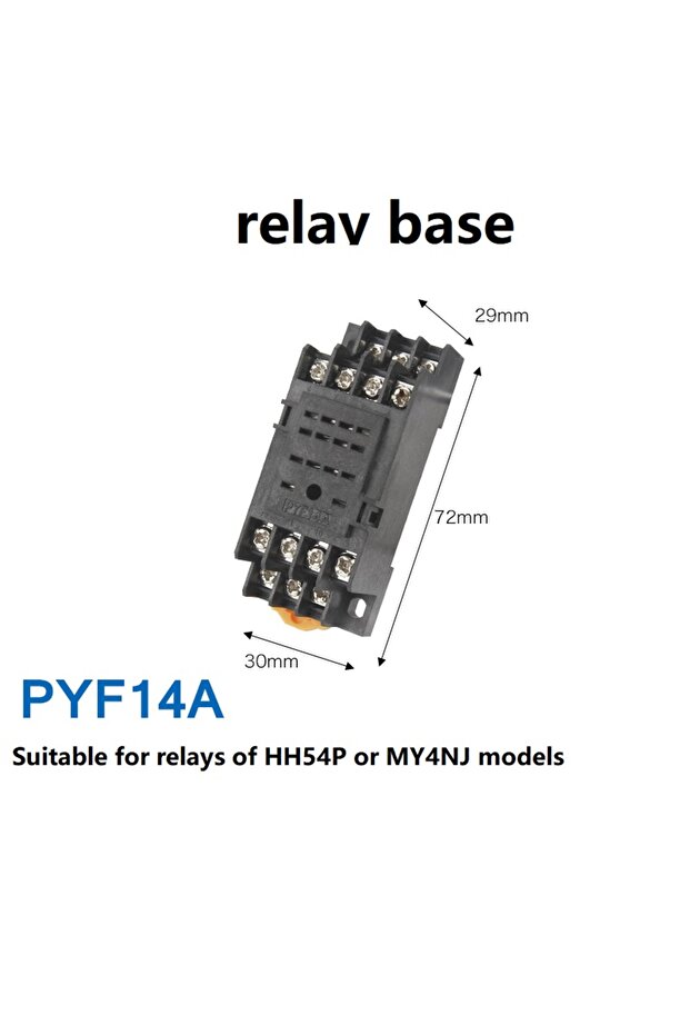 PYF14A HH52P HH54P LED Miniature Coil General Electromagnetic Intermediate Relay Switch DC 6V 12V 24