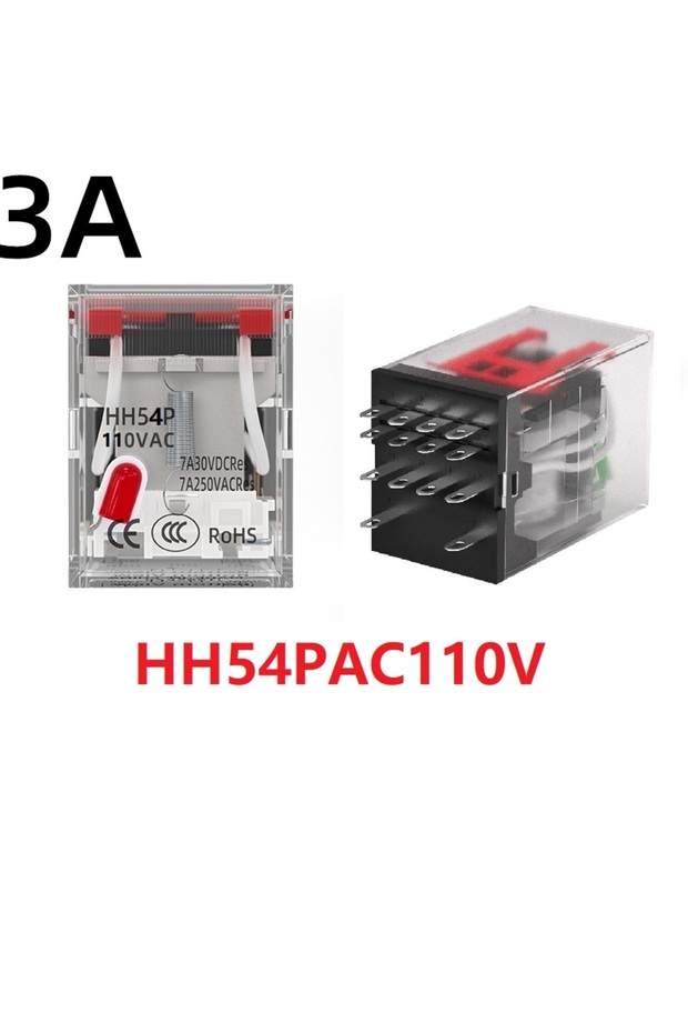 HH54PAC110V HH52P HH54P مرحل كهرومغناطيسي وسيط مصغر بملف لولبي LED تيار مستمر 6 فولت 1
