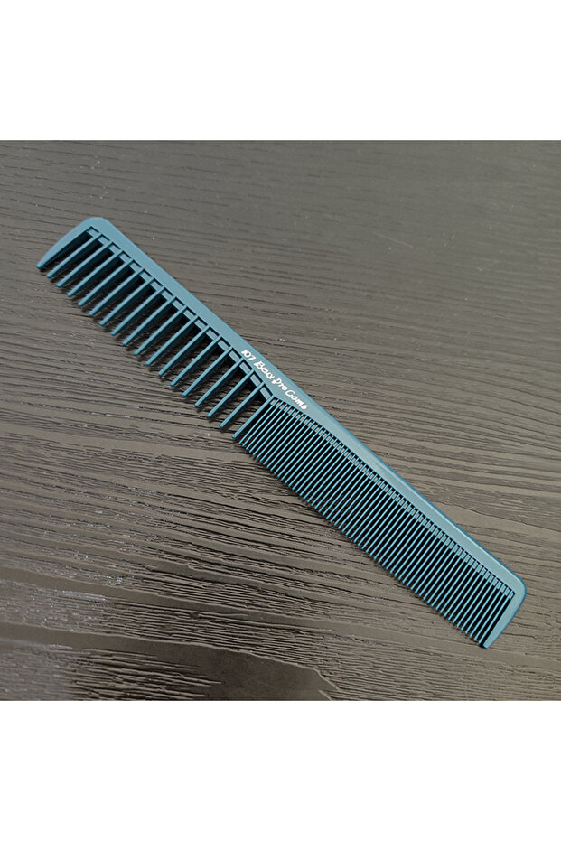 model 107 blue Professional Hair Cutting Comb Anti-static Flat Head Cutter Comb FineTooth Haircut B