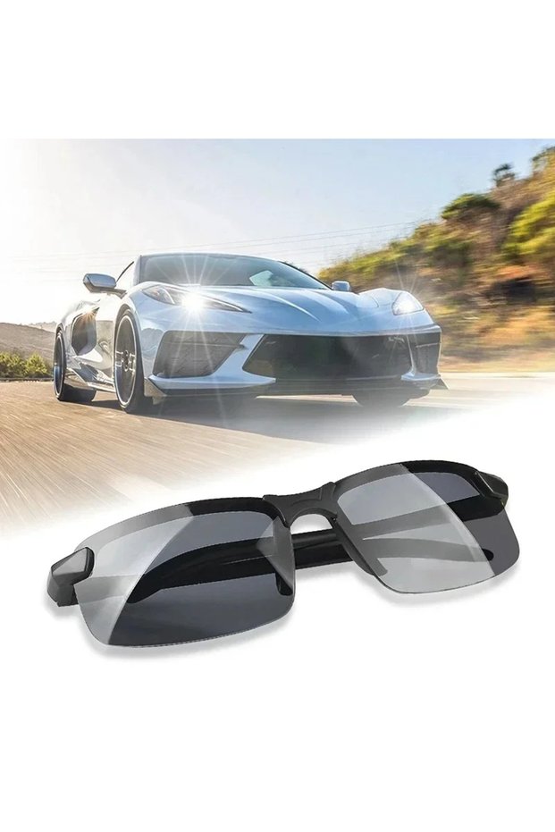 Day vision Men Night Vision Glasses for Driving Yellow Glasses PC Frame Sunglasses Outdoor Glasses T