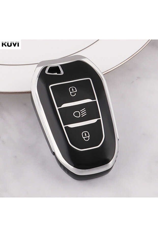 B Style S-Black TPU Car Remote Key Case Cover Shell For Peugeot 2008 3008 4008 5008 308 408 508 Citr