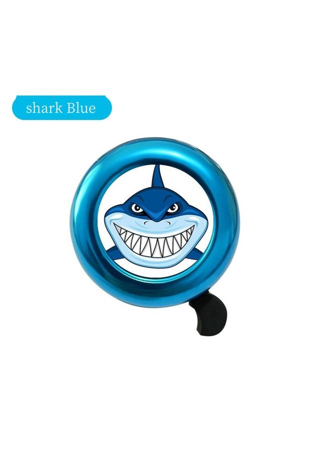 blue shark Cartoon Children's Bicycle Bell High Sound Creative Bike Balance Mountain Car Handlebar H