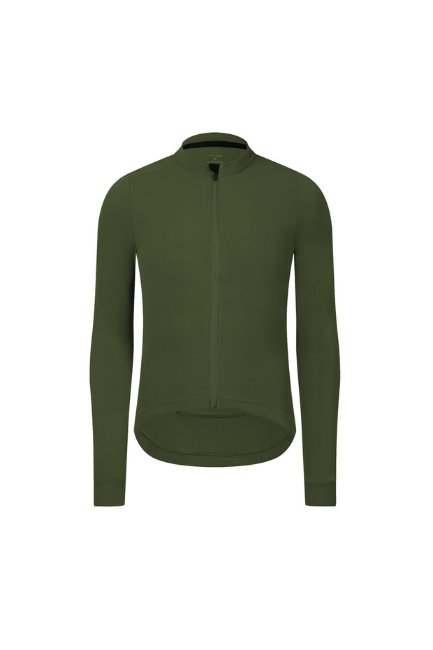 Asia-XL Army Green Rsantce 2024 Winter Thermal Fleece Cycling Jersey Top MTB Bike Outdoor Men's Bicy