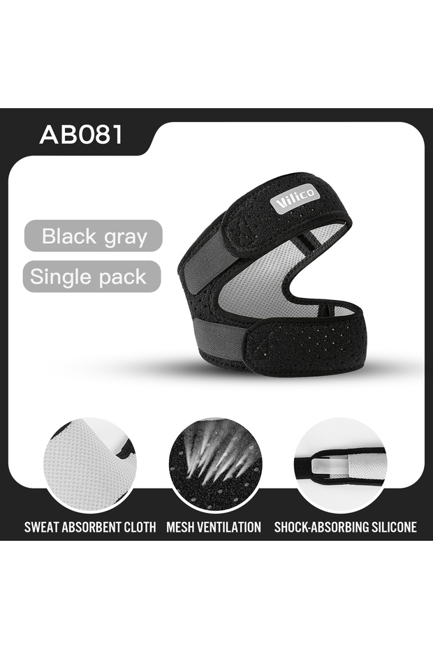 black 1Pcs Band Strap Adjustable Iliotibial Knee Thigh Hip ITB Syndrome Compression Wrap Support,Bre