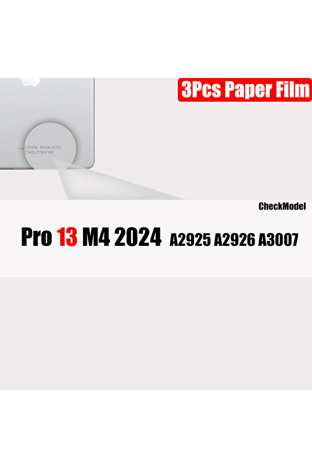 3 قطع من واقي الشاشة المصنوع من الورق الملمس لجهاز iPad Pro 13 2024، الجيل العاشر والتاسع 8 و7 و6 وAir 5 و4 Pr