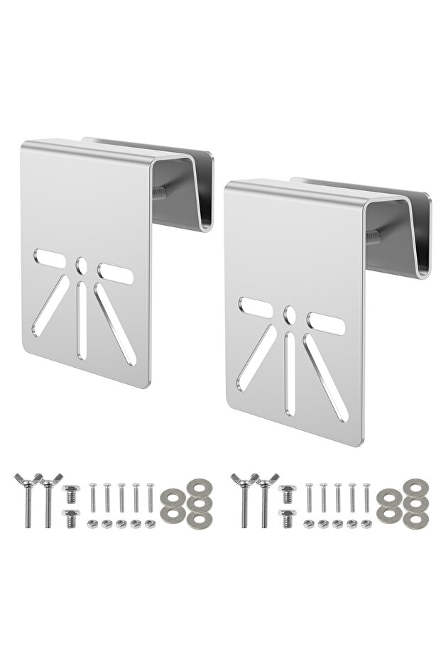 2PCS gutter mount Metal Gutter Mount Bracket For Eufy SoloCam S340E30 Secure Your Solar Camera 8.9*8