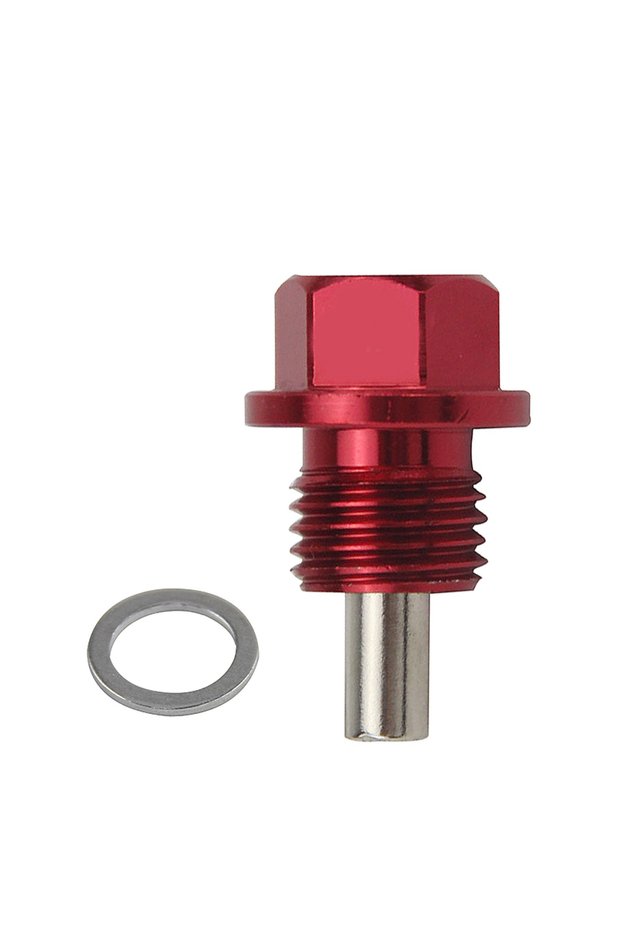 M12x1.5 Red WLR - M12x1.5 M12x1.25 M14x1.5 Aluminum Magnetic Oil Drain Bolt Oil Sump Drain Plug Nut