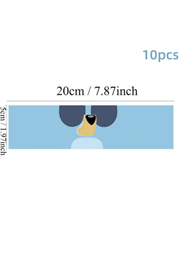 L blue10pcs 20pcs/10pcs Blue Dog Water Bottle Packaging Label Birthday Label Sticker Personalized Bi