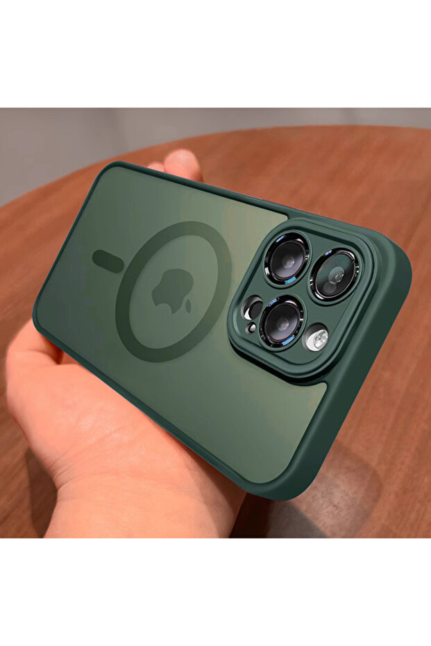 For iPhone 13Pro MAX green Luxury Matte Armor For Magsafe Magnetic Wireless Charging Case For iPhone