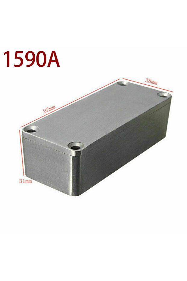 A 1PC Effect Aluminum Box Metal Electric Case Instrument Silver Enclosure Project Box 1590 Series 15
