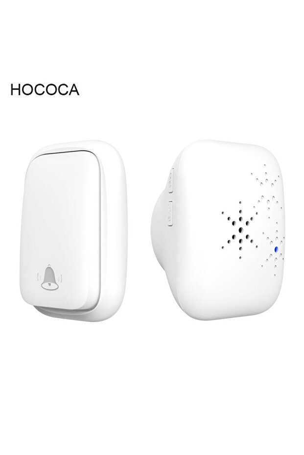 US Plug White 1 key 1 bell No Battery Waterproof Door Bell RF433 Home Calling Device Long-distance H