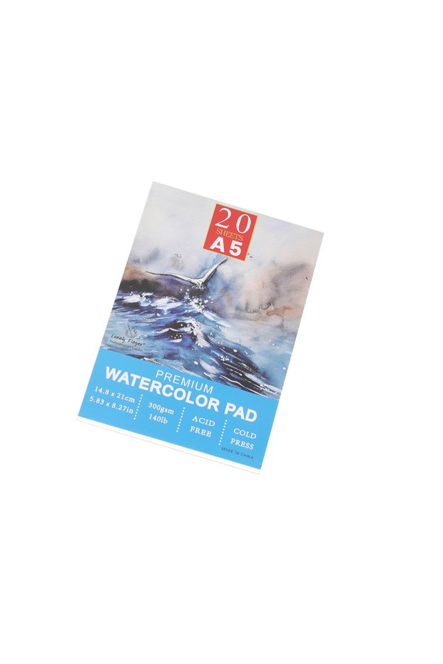 A5 A3/A4/A5 Watercolor Pad, 140lb/300gsm, 20 Sheets | Cold-Pressed, Acid-Free, Artist Paper for Adul