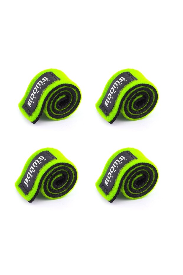 Green 4pcs Booms Fishing RS3 Lure Fishing Rod Holder Belt Strap With Rod Tie Suspenders Wrap Fishing