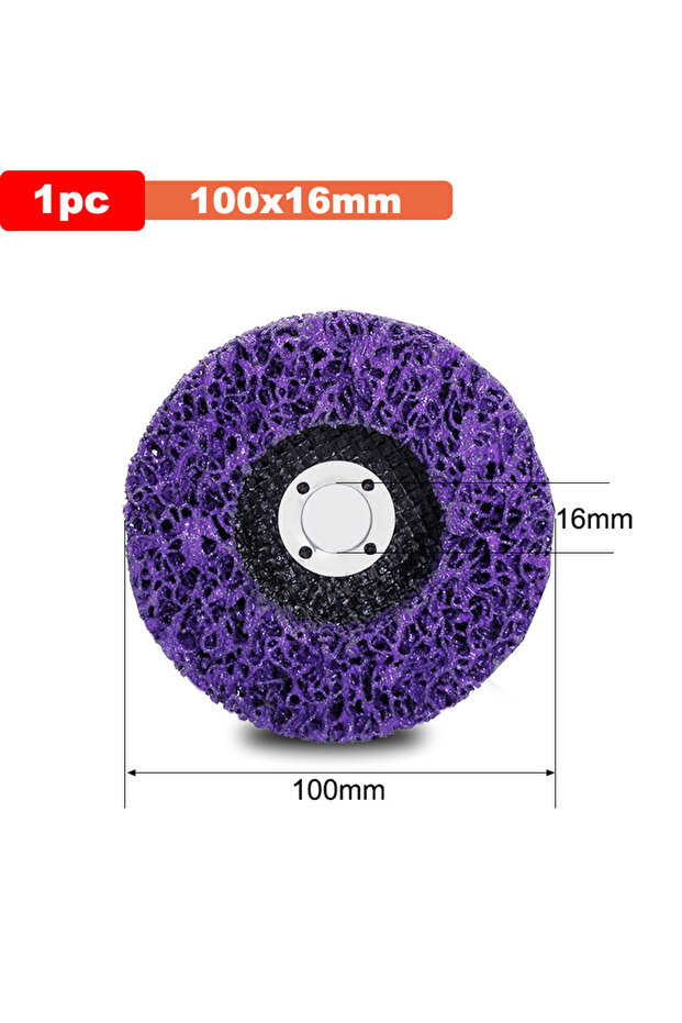 100mmX1 1-5 Pcs 100/115/125mm Coral Disc Poly Strip Disc Grinder Strip Disc Abrasive Wheel Paint Rus
