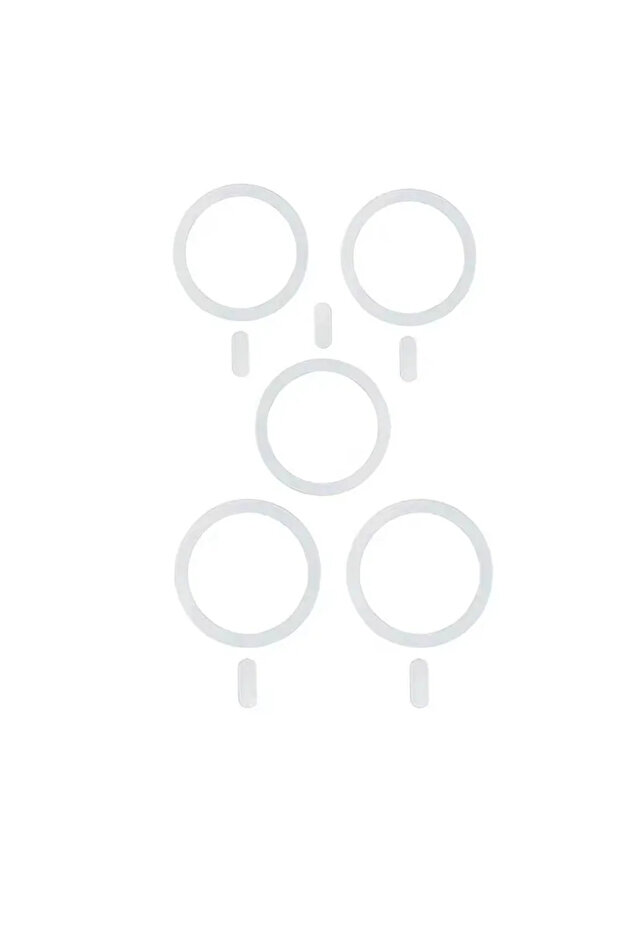 5PC White 1-5PCS Metal Plate Sticker Ring For Magsafe Wireless Charger For iPhone Mobile Phone Magn