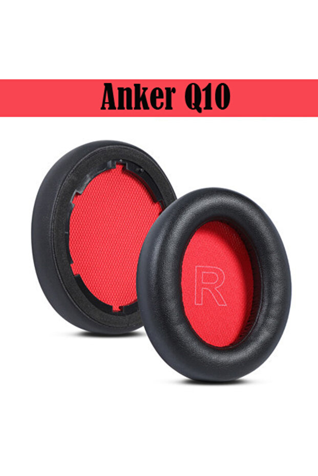 red for Q10 Replacement Protein Ear Pads for Anker Soundcore Life Q10 Q20 Q30 Q35 Headphones Soft Fo