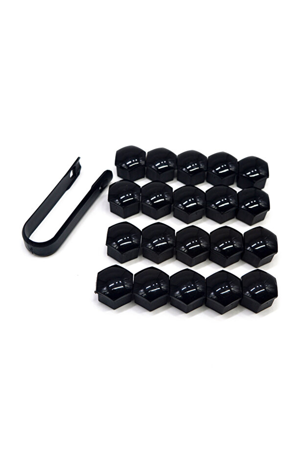 DUTRIEUX 19MM Black 17mm/19mm/21mm 20Pcs Car Wheel Nut Caps Protection Covers Caps Auto Hub Screw Co