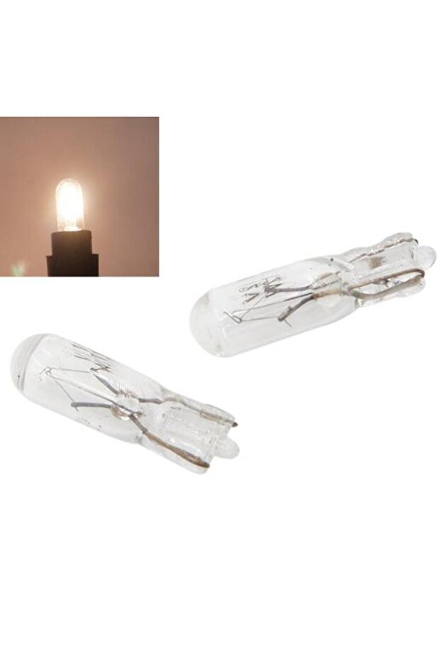 10Pcs Warm White 10pcs W2W T5 Led Car Gauge Light Halogen Lamp 12v 1.2w Auto Interior Instrument Lig