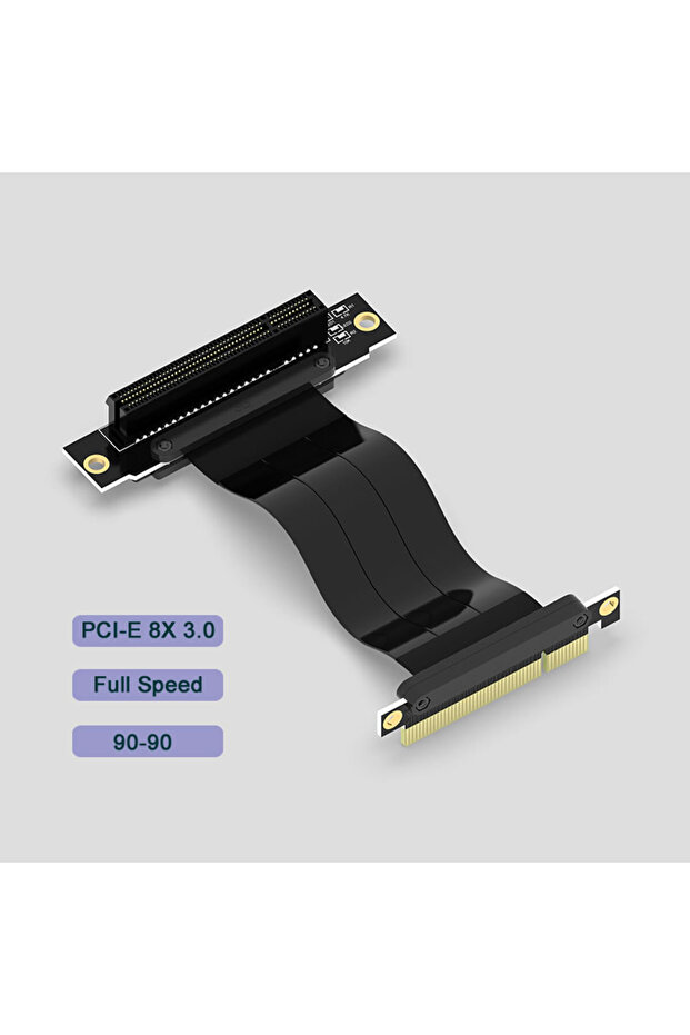 بطاقة محول PCI Express PCI-E 8X بزاوية 90 درجة، بطول 10 سم، لتركيب خوادم الكمبيوتر.