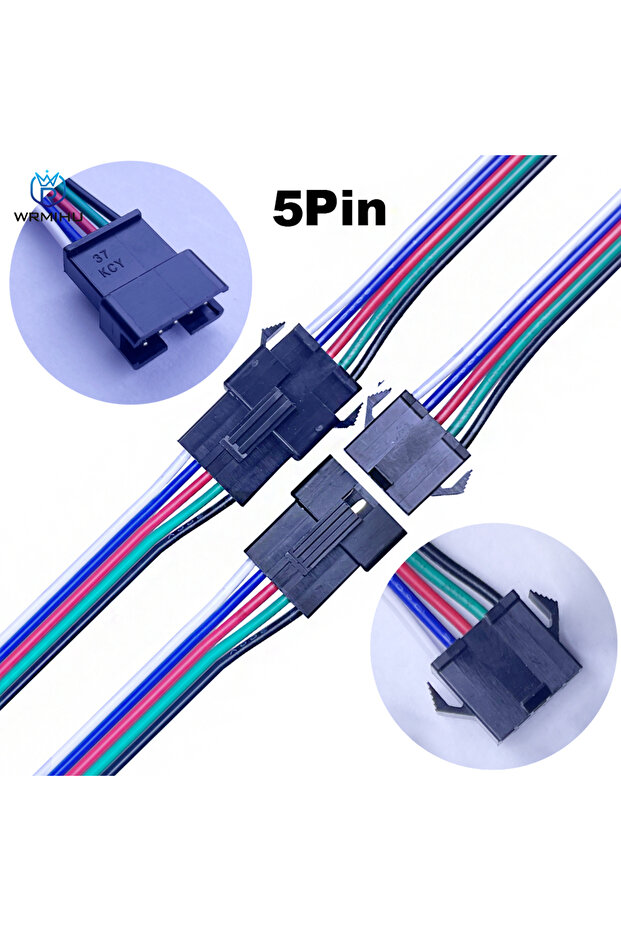 5pairs 5Pin 10Pairs JST SM 2P 3P 4P 5P 6Pin Plug Socket Male to Female Wire Connector LED Strips Lam