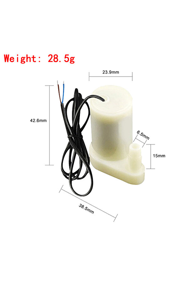 Vertical white DC 3V small water pump horizontal small submersible pump DC3W fountain vertical mini