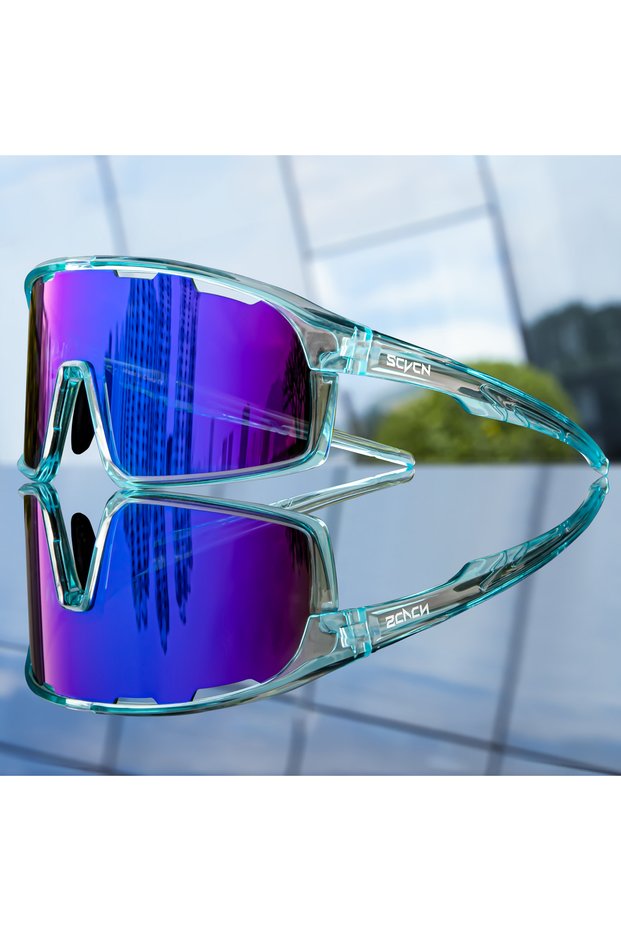 08 SCVCN Cycling Glasses Outdoor Bicycle Sunglasses for Men UV400 Sports Running Glasses Women MTB C