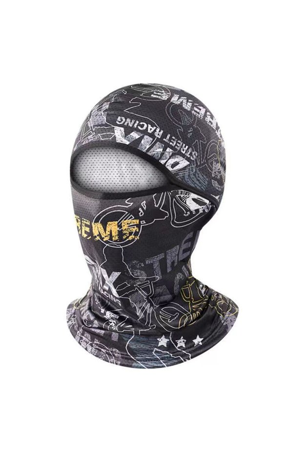 Black Ice Silk Cycling Full Face Cap Sun Anti-UV Protection Outdoor Sports Summer Balaclava Motorcyc