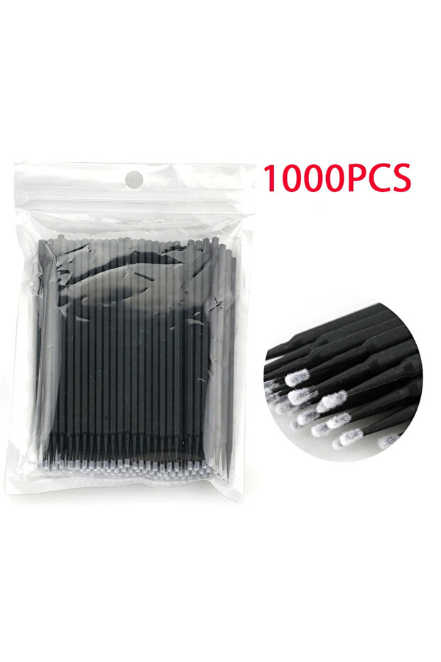 Wool Fiber 1000PCS Black 500/1000PCS Eyelash Cleaning Brush Highly Colorful Crystal Brush Eyelash Mi
