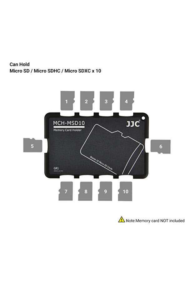 10 حامل بطاقة Micro SD GR JJC رفيع من JJC حافظة بطاقة SD محفظة بحجم بطاقة الائتمان لبطاقة SD Micro SD TF