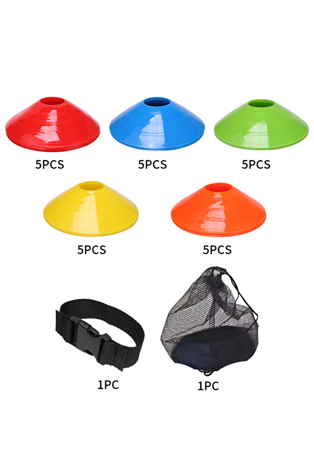 25pcs 25PCS 50PCS High Quality Bodybuilding Agility Disc Cones Field Marker Football Training Disc S