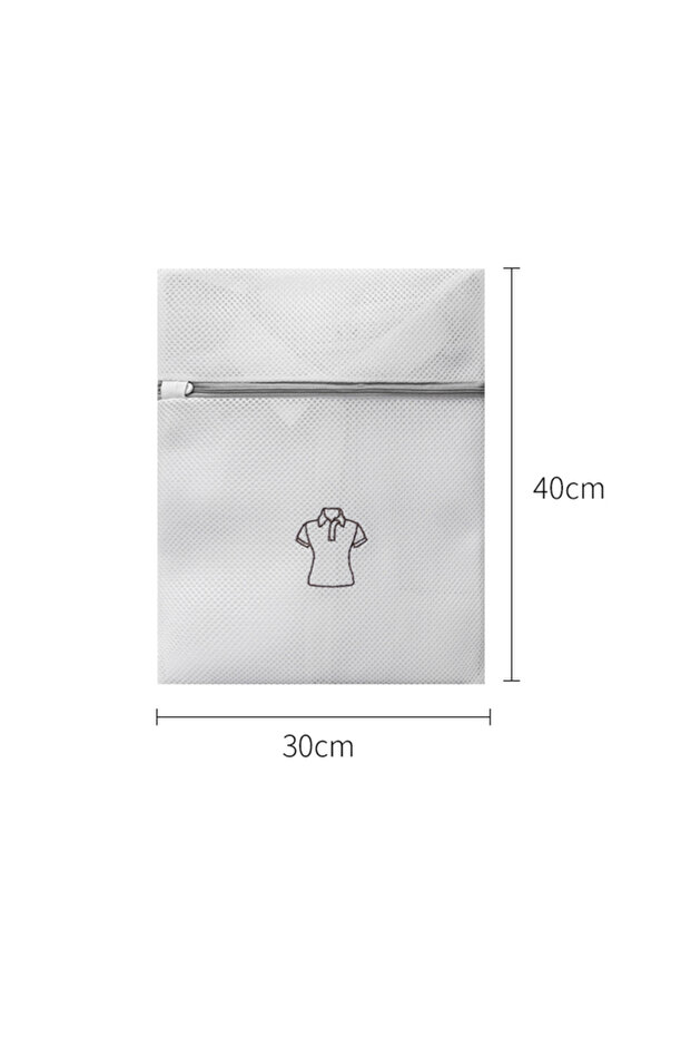 Shirt 30x40cm Washing Laundry Bag Cute Embroidery Fine Mesh Polyester Foldable Laundry Washing Bags