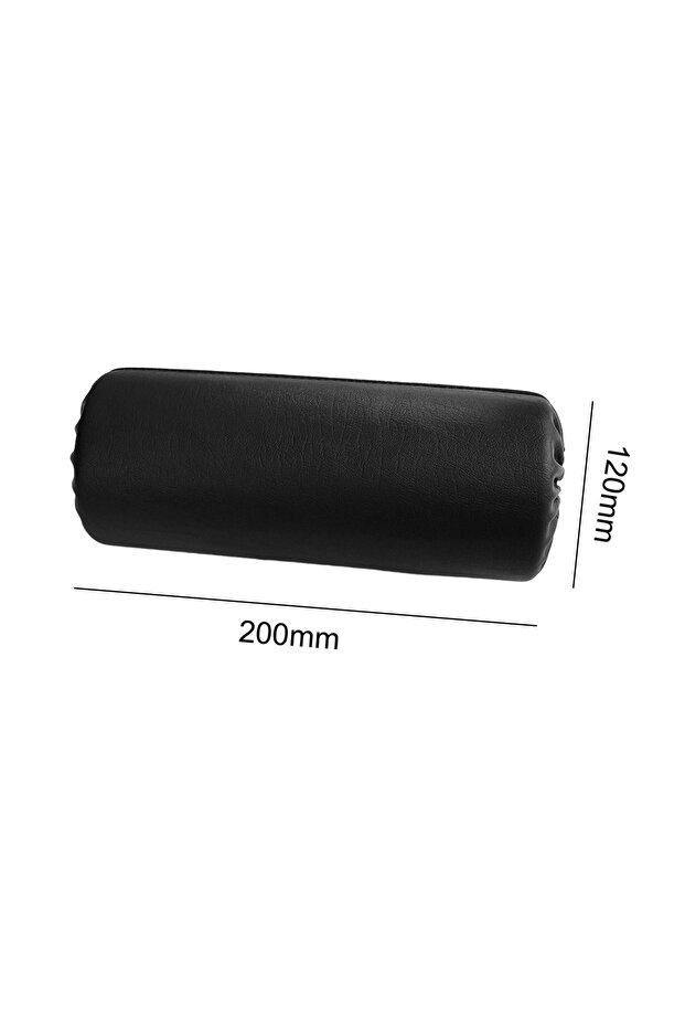 Black PU Leather Foam Foot Pad Sponge Roller Roller Support Workout Exercise Equipment for Home Gym