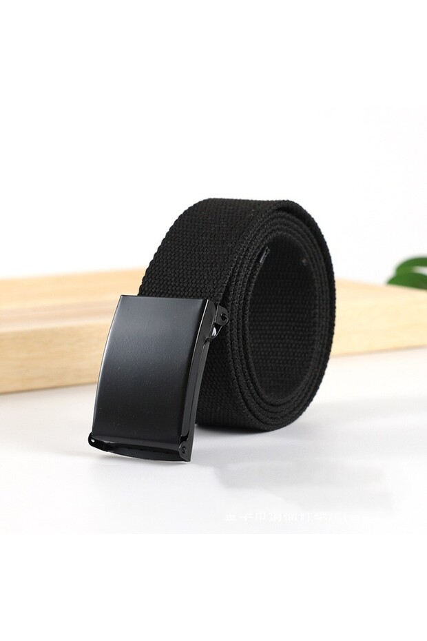 115CM black Fashion New Unisex Trousers Belts Canvas Belt Metal Buckle Men Women Boys Jeans Belts Ca