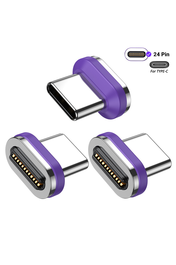 3tips for Type C AUFU USB4.0 Magnetic USB C to C Adapter 40Gbps 8K60Hz 90 Degree Converter 240W Type