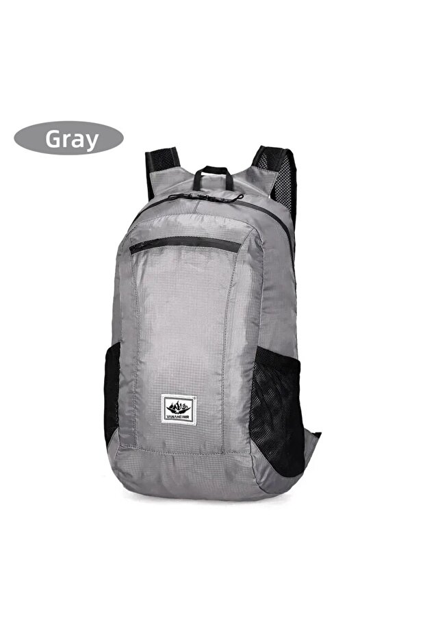 Grey Outdoor Hiking Bag 20L Lightweight Portable Backpack Foldable Waterproof Folding Ultralight Pac