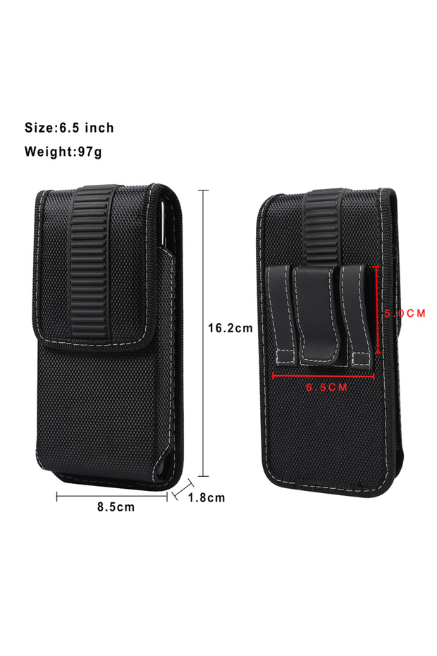 6.5 inch Universal Mobile Phone Waist Bag For iPhone 15 14 13 12 Pro Max End Nylon O...