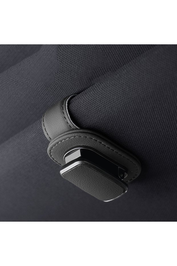 black Car Glass Holder Car Sun Visor Glass Storage Car Interior Supplies Car Ticket Sunglasses Holde