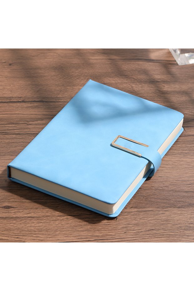 A5 Blue Vintage A5 leather notebook with personalized soft cover - perfect for business meetings and