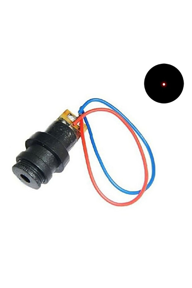 Point-4.5V 650nm 5mW Red Point / Line / Cross Laser Module Head Glass Lens Focusable Industrial Clas