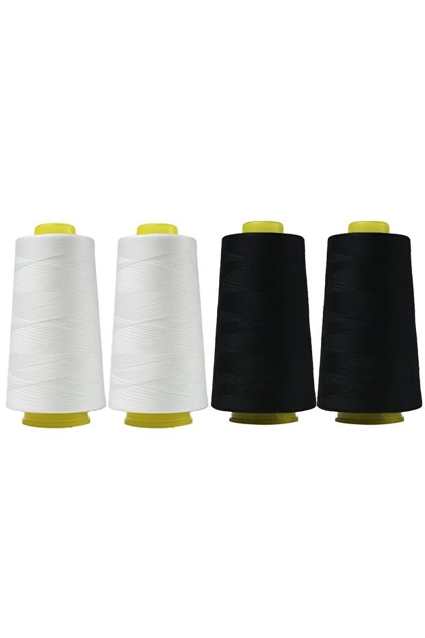 C 4pcs 3000 Pagoda Sewing Thread, Suitable for Multi-purpose Sewing Machine, Polyester Material, 40.