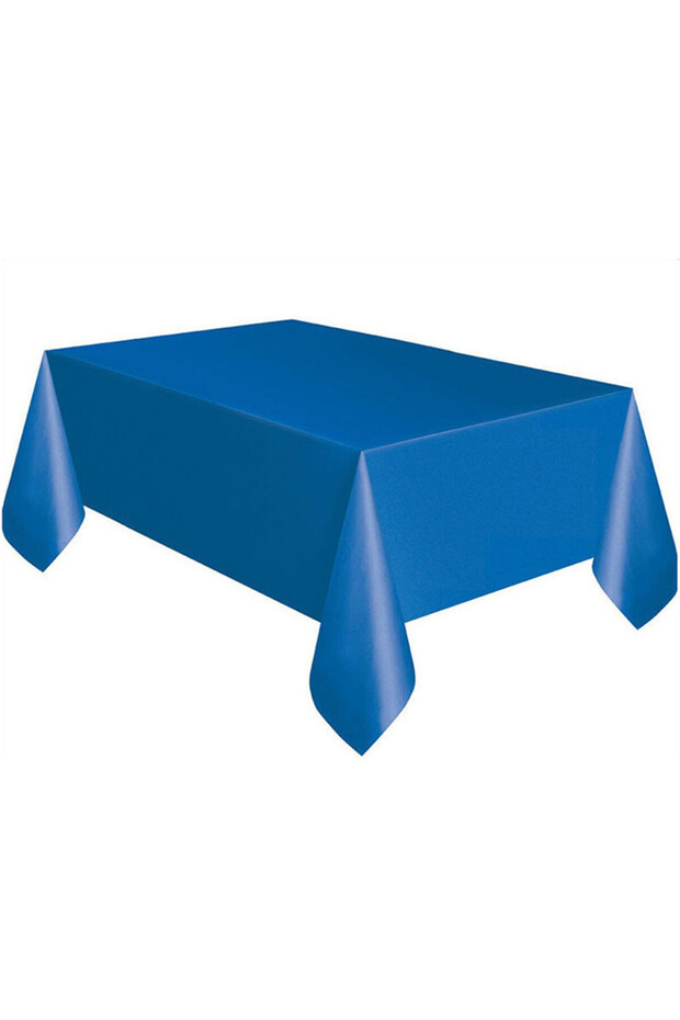 Blue Large Plastic Rectangle Table Cover Cloth Wipe Clean Party Red White Black Tablecloth Covers fo