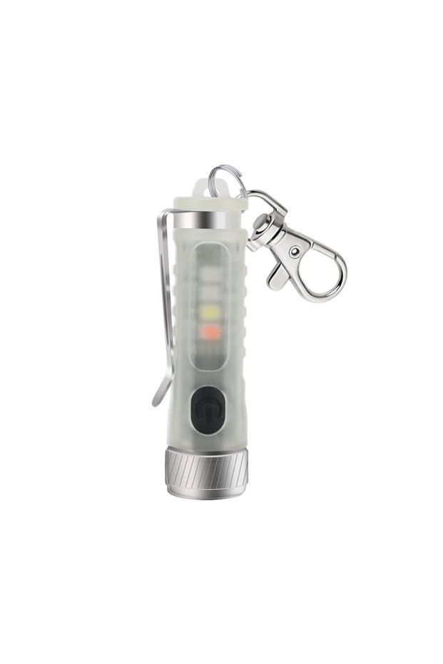 Fluorescence BORUiT MY22 220LM Keychain UV EDC LED Flashlight Type-C Rechargeable Torch Work Light W