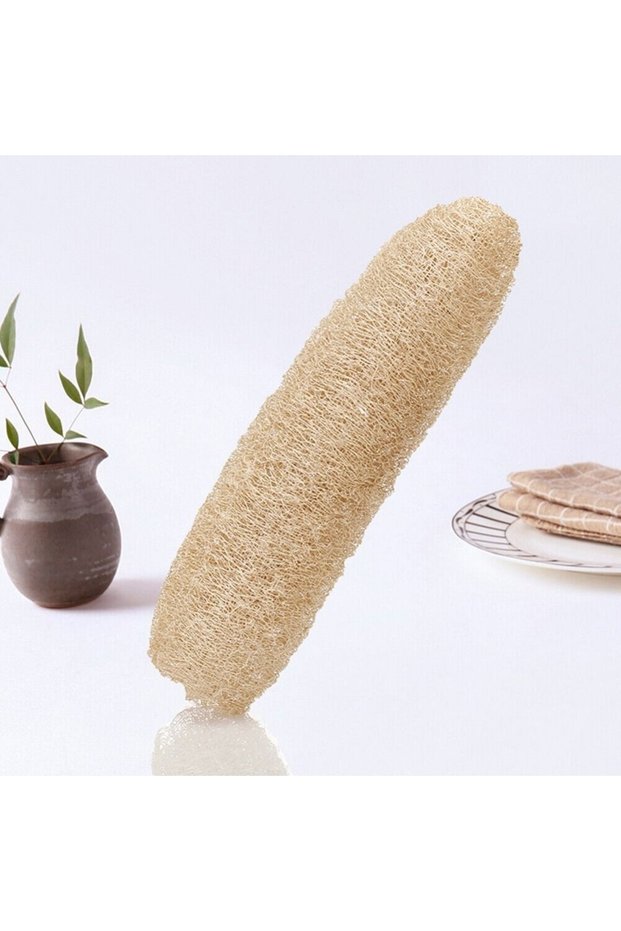 30-35cm Natural Loofah Luffa Sponge Long Ecological Planting Body Shower Sponge Non-stick Good Absor