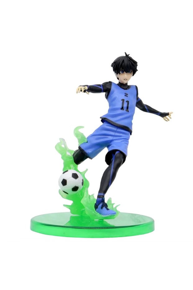 Bandai 1pcs Anime Blue Prison Character Figurine Soccer Boy Makoto Nagi Figurine PVC Model Desktop O