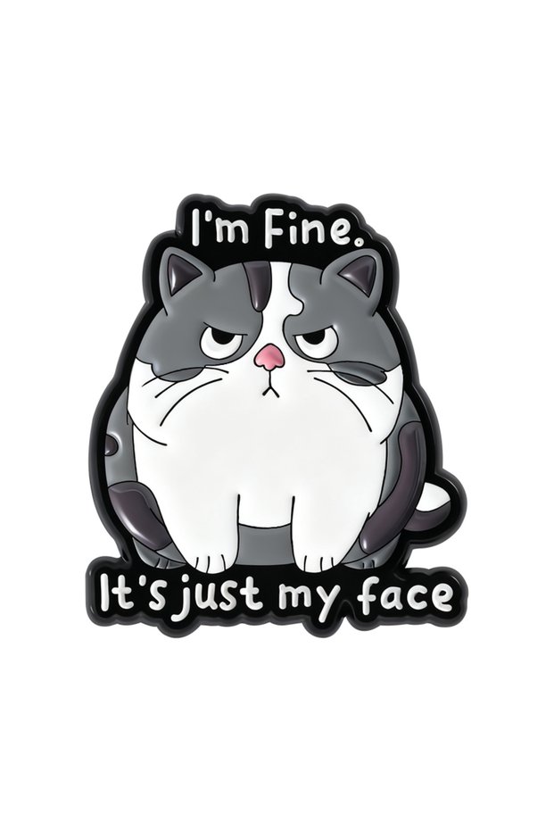 QHXZ5389 Cartoon Anime Cool Cat Animal Collection Brooch Enamel Pins Catholic Cat Dog Duck Doctor Br