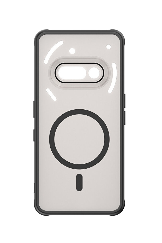 جراب Nothing Phone (3a) Pro أسود لهاتف Nothing Phone 3A Pro 3، شفاف غير لامع، مغناطيسي لاسلكي بتقنية Magsafe